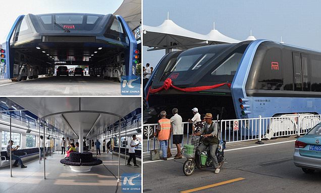 Bus Raksasa `Anti Macet` Buatan China Diuji Coba